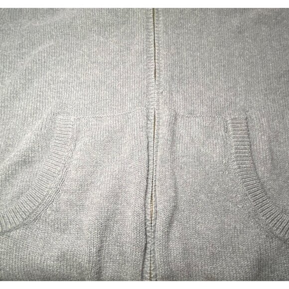 Aeropostale Gray Full-Zip Cardigan Sweater Ribbed Hem Cuffs Warm Preppy - Picture 10 of 10